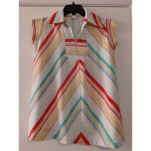 Vintage Ladies Multicolor Sleeveless Top Sears & Roebuck Size M